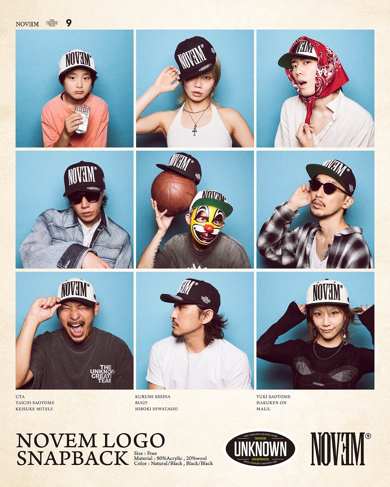LOGO SNAPBACK(NATURAL ✕ BLACK)